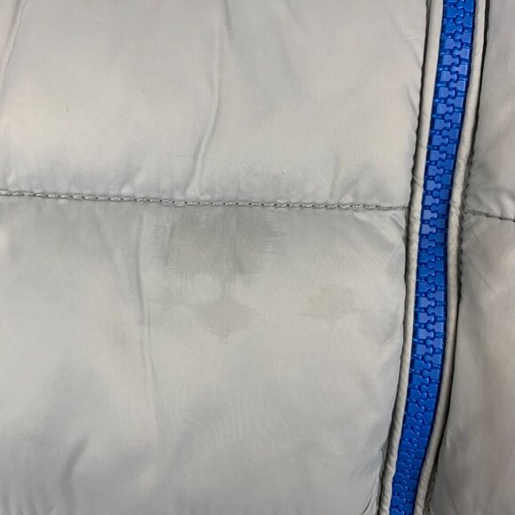 Johnnie-O Mens Hudson Vest Small Light Gray Full Zip Sleeveless Puffer Nylon - Picture 4 of 16